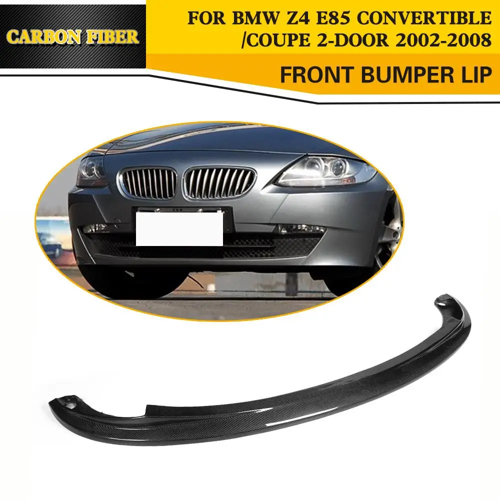Carbon Fiber Racing Front Bumper Lip for BMW Z4 E85 Convertible Coupe 2 Door 2002 2008in