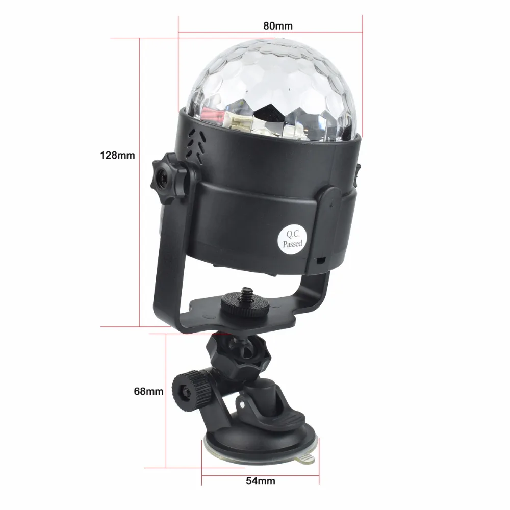 5 V USB ديسكو ضوء الكرة الإضاءة ل سيارة المنزل الزفاف في الهواء الطلق حزب DJ المرحلة ضوء Projectorwith عن أجوستابل قاعدة