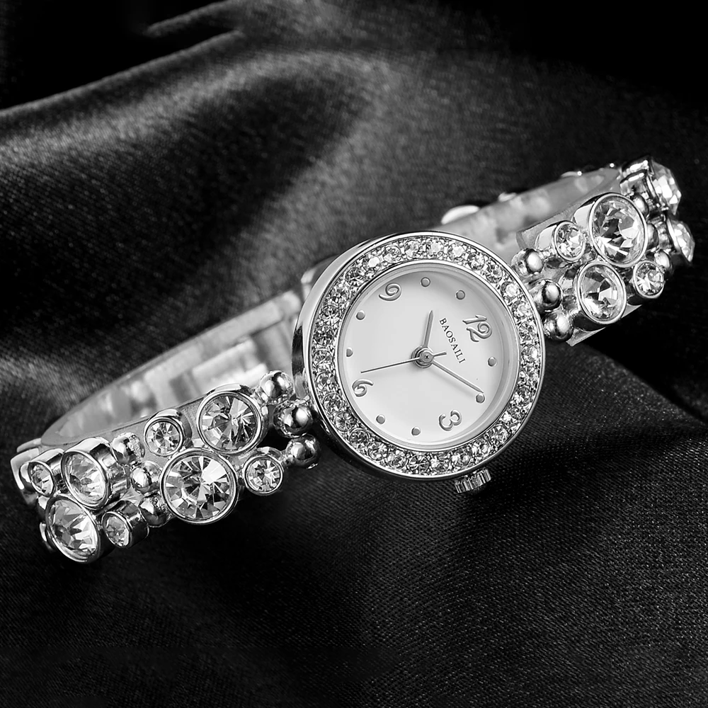 B-8209 BAOSAILI, японский кварцевый механизм, часы-браслет, сверкающие бриллианты, женские наручные часы, водонепроницаемые, элегантные, Relojes для женщин