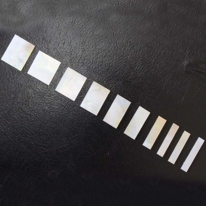 

2mm Thick gold Mother of Pearl Block Inlay Set for Les Paul Custom Guitars CNC Cut for 10pcs per set