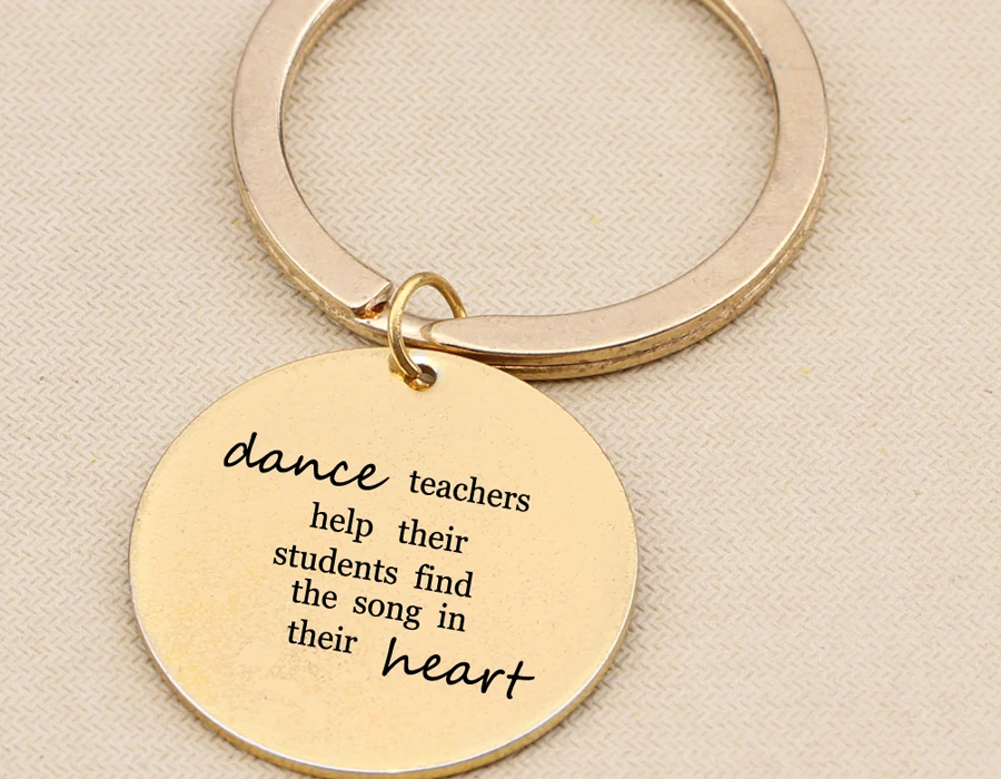 Брелок для ключей для учителя танцев поможет студентам найти песенку в сердце брелок для ключей ювелирные изделия подарок на День учителя