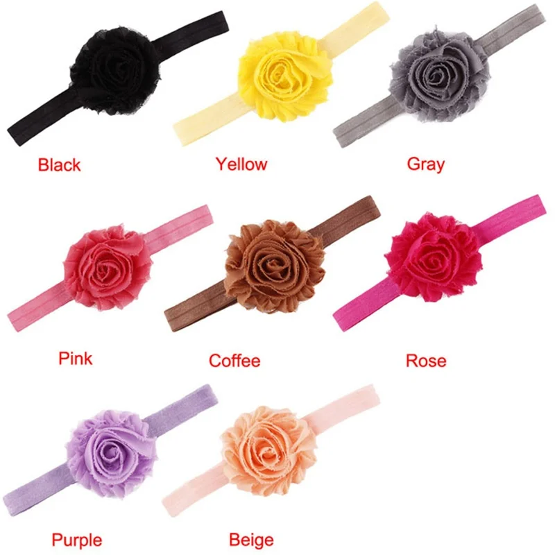 

Baby Headwear hair accessories head bands for baby fabric flowers for headbands elastic hair bands acessorios para cabelo