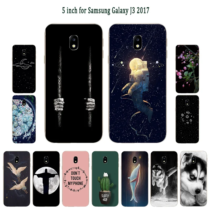 Чехол для Samsung Galaxy J3 2017 силиконовый чехол с рисунком бобы задняя крышка J330