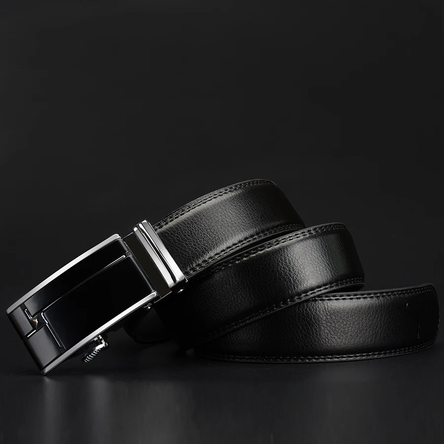 Cowather Большие размеры мужские ремни Корова Натуральная кожа для мужчин automaticbuckle