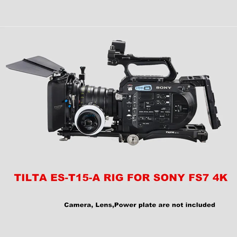 Tilta ES-T15-A FS7 RIG опорная плита+ плечевой накладкой+ 4*4 легкий Матовая коробка+ FF-T03 Следуйте Фокус для Sony FS7 камера 4k