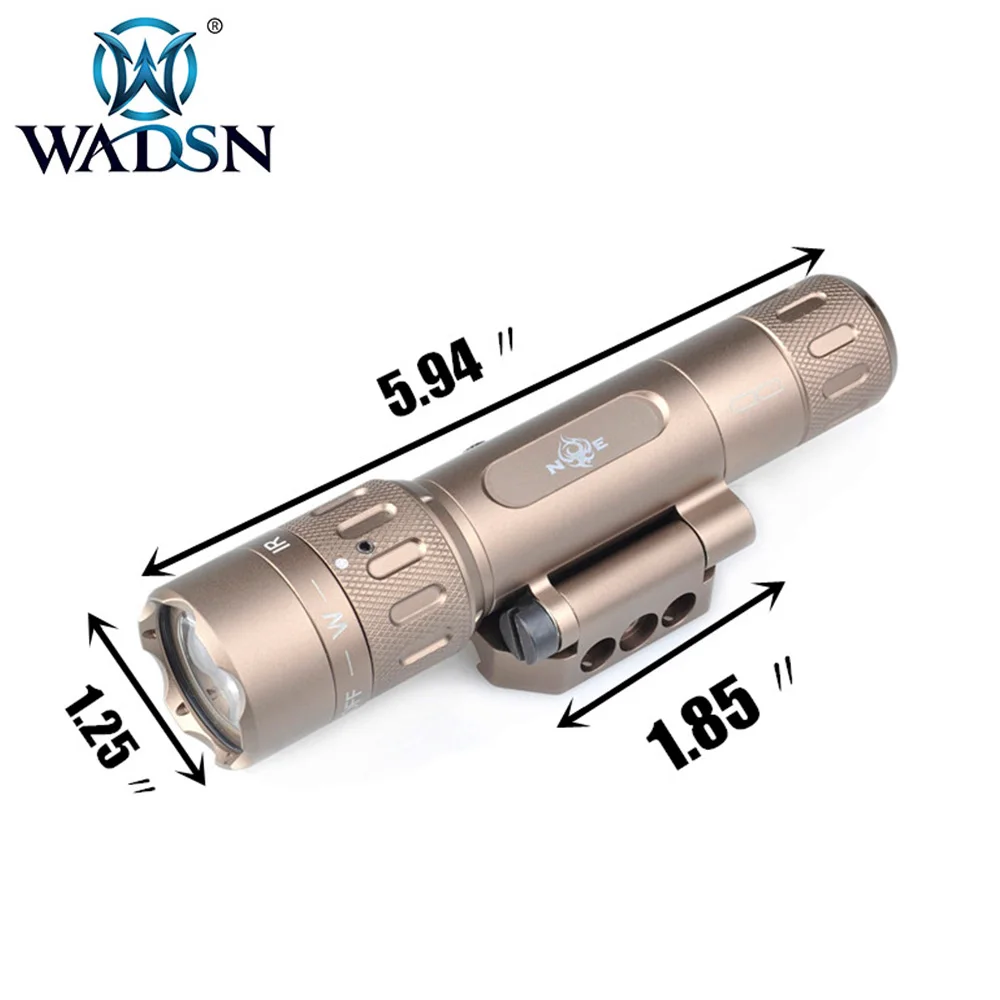 WADSN ночь-Эволюция WMX200 вращения раза горе Q5 CREE светодио дный ИК фонарик Строб версия Тактический охотничьего оружия свет