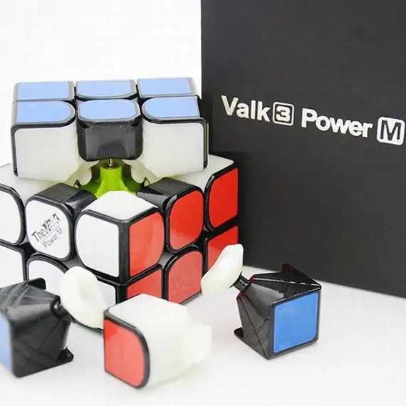 Магнитный куб Valk3 power M/Valk 3/Mini Valk3 Размер куб 3х3 скорость Mofangge соревнования Кубики Игрушки WCA головоломка волшебный куб - Цвет: Valk3 Power M Black