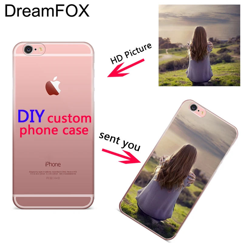 DREAMFOX заказной DIY чехол для iPhone XR XS Max 4 5 5S SE 5C 6 S 7 8 Plus X Мягкий силиконовый из ТПУ с