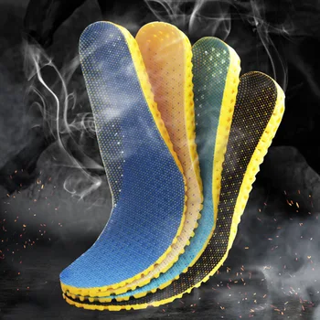 

1 Pari Breathable Honeycomb Sport Shoes Pad Thicken Insole Shock Absorbing Shoe Insert