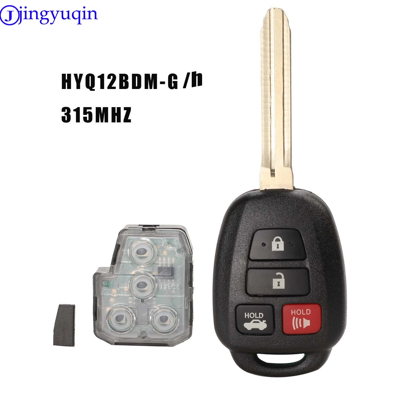 Jingyuqin 314,4 Мгц дистанционный ключ для Toyota Camry G/H чип опционально 2012- HYQ12BDM HYQ12BEL