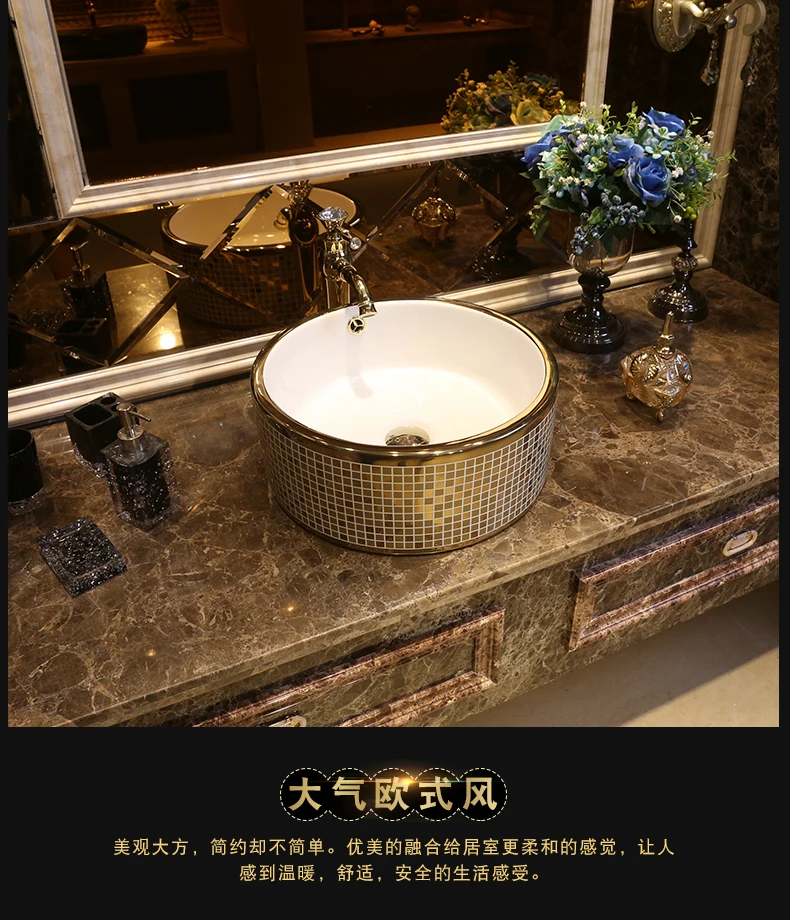 Silver color Porcelain ceramic sinks for bathroom wash hand basin black color chinese counter top wash basin (1)