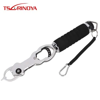 

Tsurinoya 29cm Max Loading 12kg Fish Gripper Aluminum Alloy Gripper EVA Handle Retention Rope Carabiner Lock Fishing Tool Tackle