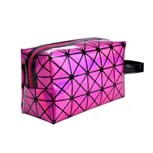 10 шт./упак. геометрический Lingge 3D ромба посылка большой Ёмкость лазерной косметичка женские сумки Поддержка Перевозка груза падения