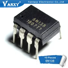 10 шт. 6N138 DIP8 DIP фотоэлектрический муфта новое и оригинальное
