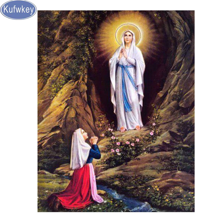 5D,DIY,Diamond Embroidery,religious portrait,Diamond Painting Cross