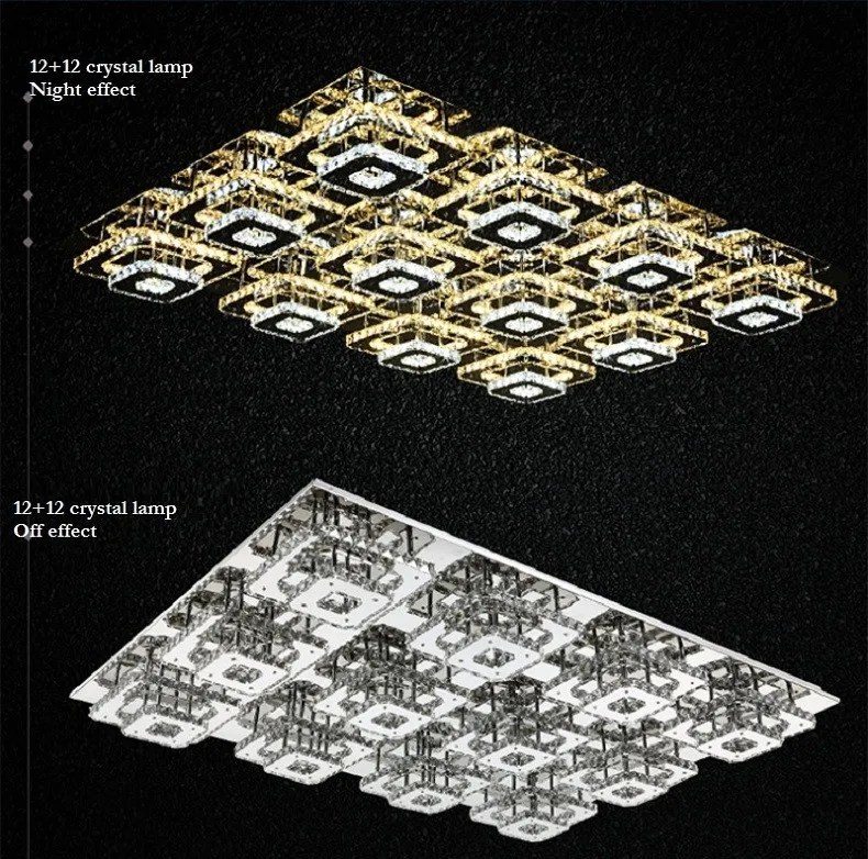 Роскошные Современные Хрустальные потолочные светильники гостиной спальни дома и коммерческих отдыха плафоны освещения
