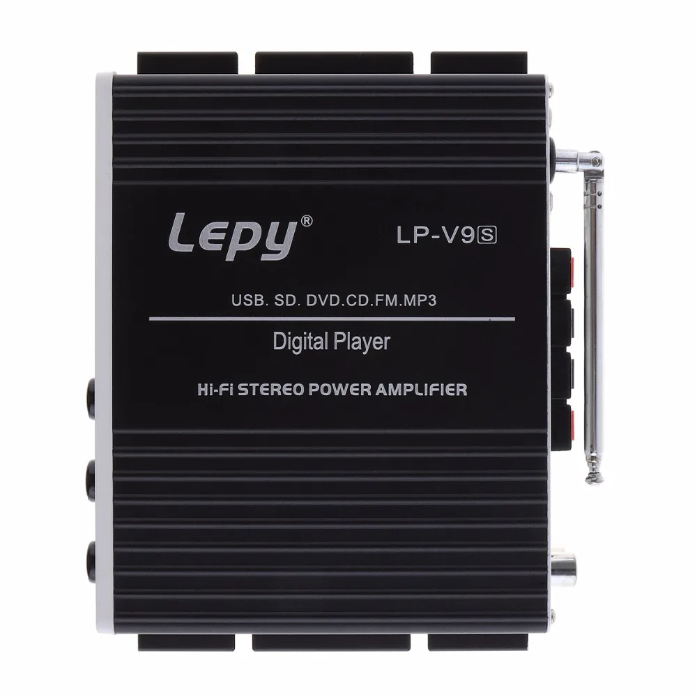 LEPY V9S 2 канальный 20 Вт x Bluetooth Hi Fi цифровой аудио плеер автомобильный усилитель FM
