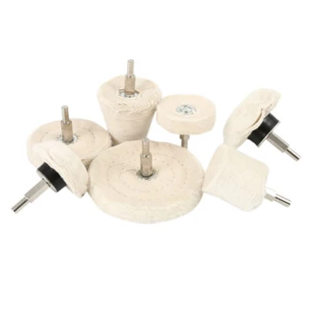 

7pcs Buffing Wheels Grinding Finishing Metalworking Jewelries Plastic Ceramic Materials Polishing Pads