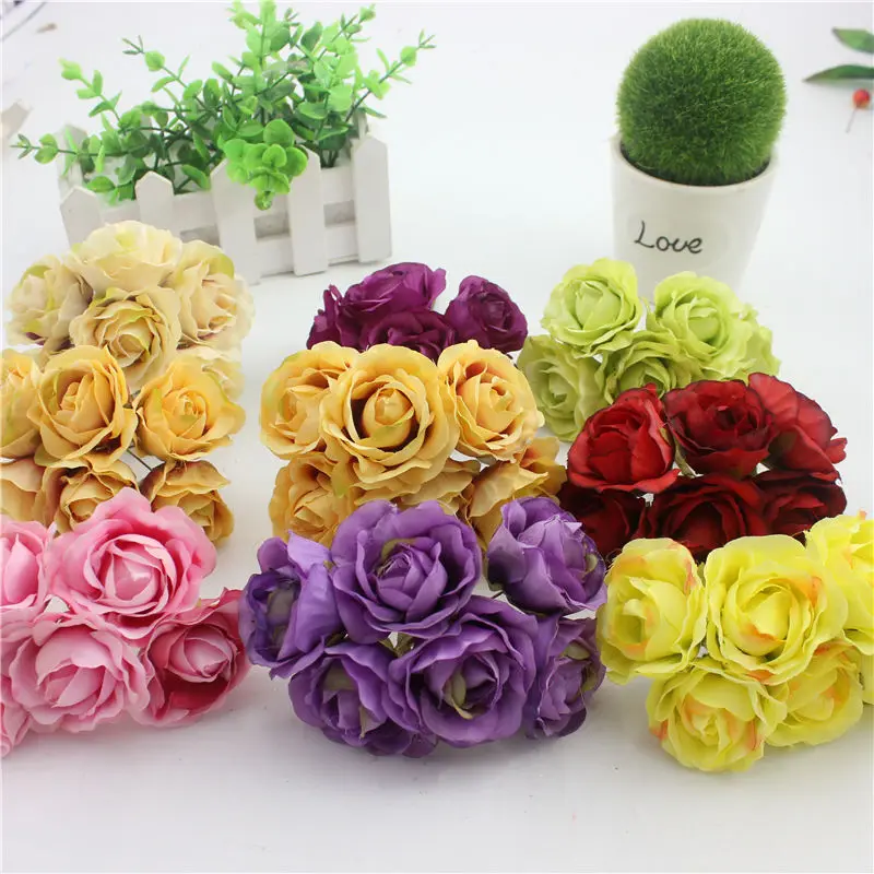 

6 PCS Free Shipping Flower Simulation Bouquet Flower Department Decorative Hand Holding Flower Accessories