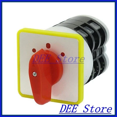 

16A/500VAC 12 Screw Terminals 3 Positions ON/OFF/ON Universal Changeover Switch