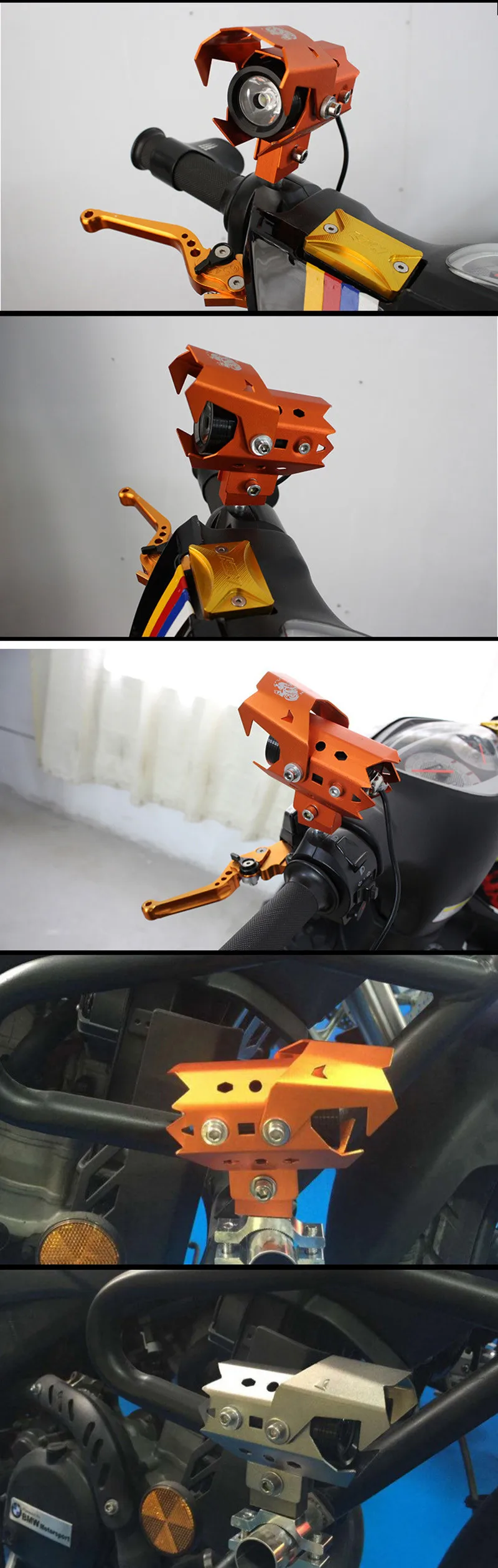 orange motorcycle