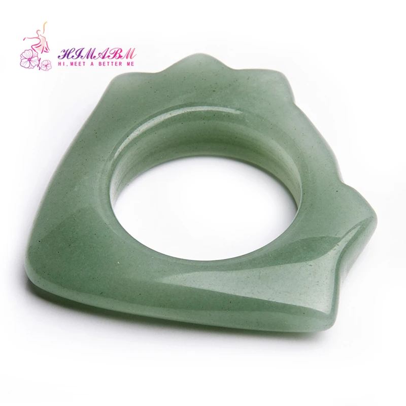 100%Natural Green Jade massage ring Gua Sha Board for finger or body massage reiking healing item relax tool acupunture point 100%Natural Green Jade massage ring Gua Sha Board for finger or body massage reiking healing item relax tool acupunture point