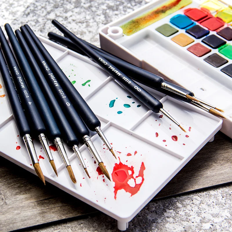 Набор кистей для рисования из соболиного волоса миниатюрная ручка с крючком