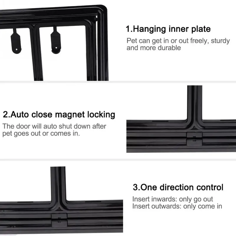Автоматические магнитные Запираемые ворота для домашних животных, пластиковые собачки; домашние питомцы, собаки, кошки, двери для щенков, противомоскитные сетки для окон, ворота для домашних животных