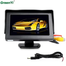 

Wholesal With Low Price 10 pcs 1 Lot Digital Car Monitor 4.3 LED Backlight TFT Mirror LCD Car Monitor Connect Rear View Camera