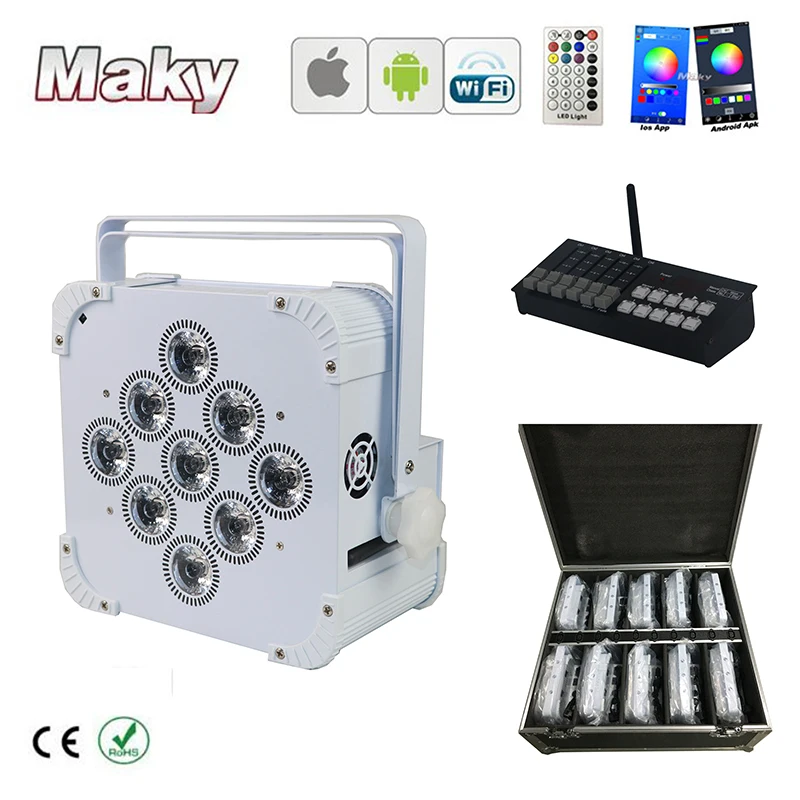 Бесплатная доставка + 30 ламп чехол для зарядки мини-аккумулятор DMX контрольный