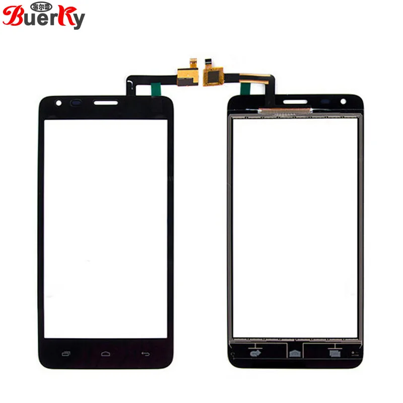 

100% Tested 5pcs Touch screen For Fly IQ456 ERA life 2 Touchscreen front glass panel Digitizer Replacement Free shipping