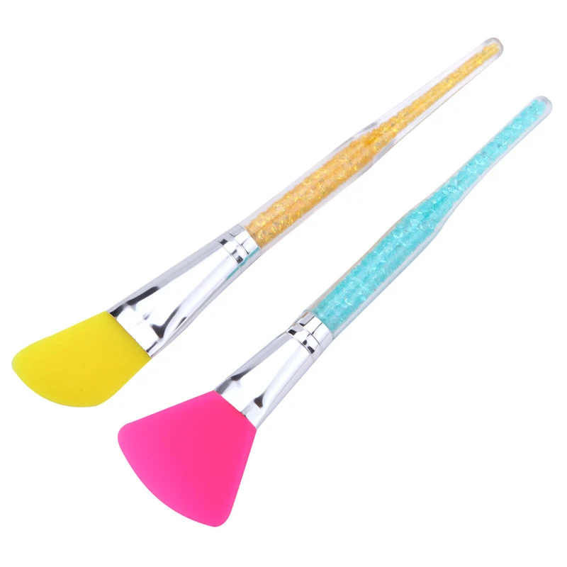 

2pcs Mask Brushes New DIY Facial Silicone Mask Make Tools Purple/Pink Soft Silicone Cosmetic Face Care Tool For Lady Girl 29