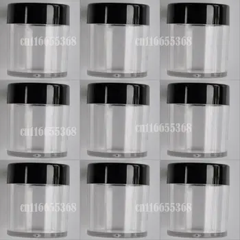 

Useful Nail art Tool Clear Plastic Empty Nail Art Beads Jar Acrylic Decoration Bottle Craft Container 50pcs