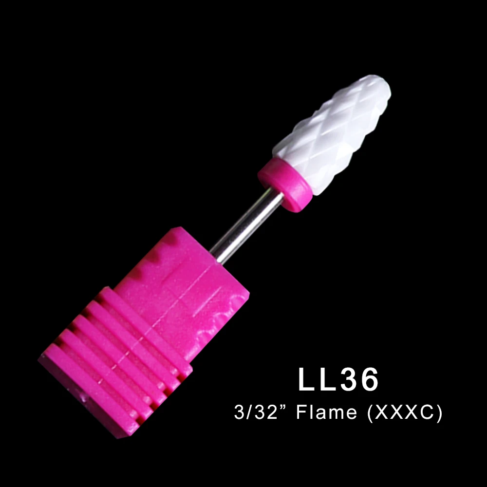 1 шт. 28 типов цилиндрический конус керамический фреза Электрический маникюр ногтей дрель аксессуары заусенцев УФ гель для удаления кутикулы - Цвет: LL36