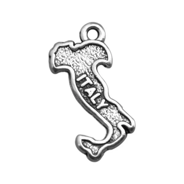 

EUEAVAB 30pcs Antique Silver Plated National Map Charm 11 Countries Optional Zinc Alloy Jewelry Finding