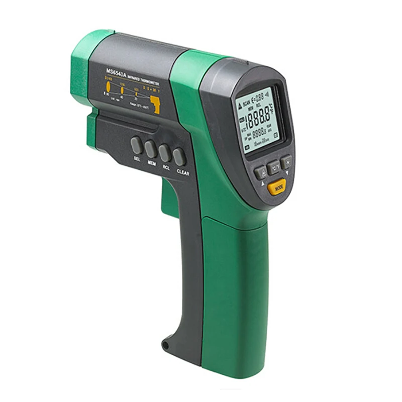 

MS6540A Infrared Thermometer Adjustable Emissivity Temperature Laser Gun LCD Digital Thermometer -32~850C