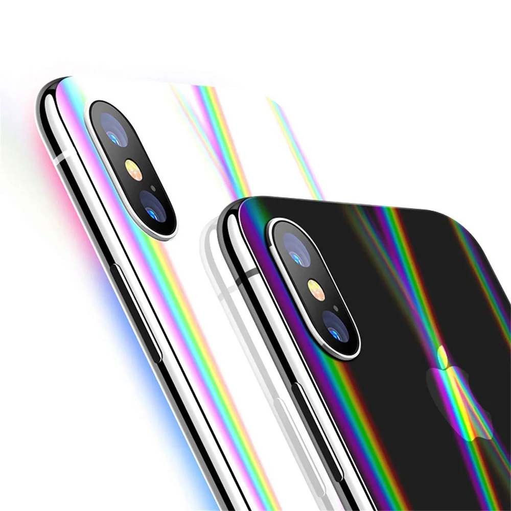 Ascromy Aurora градиентная прозрачная задняя пленка для Apple iPhone X XR XS MAX 8 7 6 6S Plus защитная задняя мягкая пленка для экрана телефона