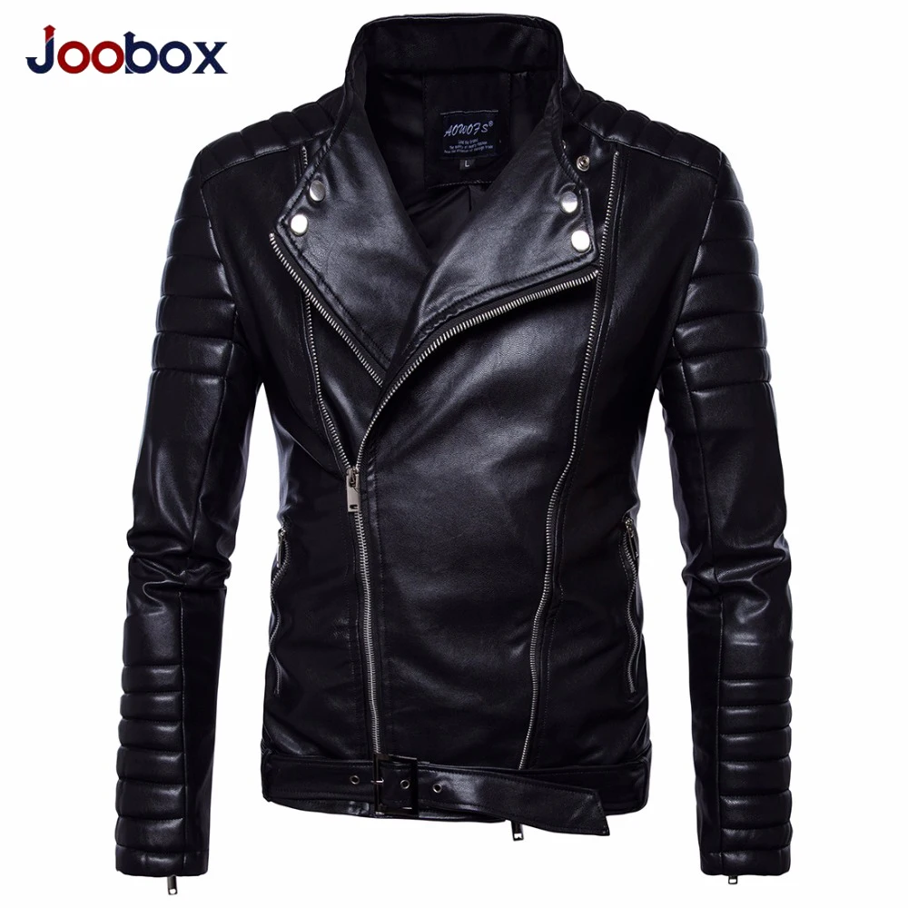 Luxury Vintage Jackets Mens Classic Retro Jacket Black Turn Down Collar Slim Faux Leather Biker Motorcycle Clothing | Мужская одежда
