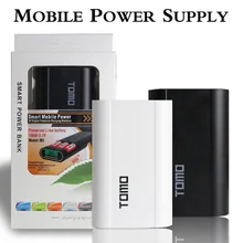 TOMO Hochwertige Portable Dual usb DIY LCD energienbank 2/4×18650 batterie fall box Kit 2A 18650 ladegerät mit LCD-Display