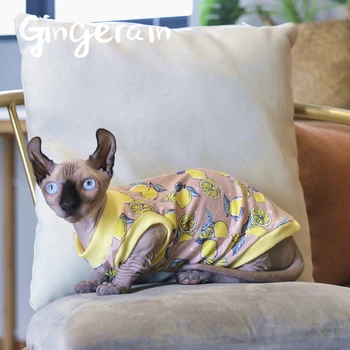 

Gingerain Cute Cat Clothes Pet Clothing for Cat Fashion Pet Jacket Printed Vest Costume Cat Clothing C51