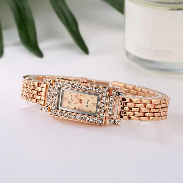 LVPAI Top Brand Stainless Steel Gold Silver Band Quartz Wtach Luxury Women Rhine LVPAI Top Brand Stainless Steel Gold Silver Band Quartz Wtach Luxury Women Rhine
