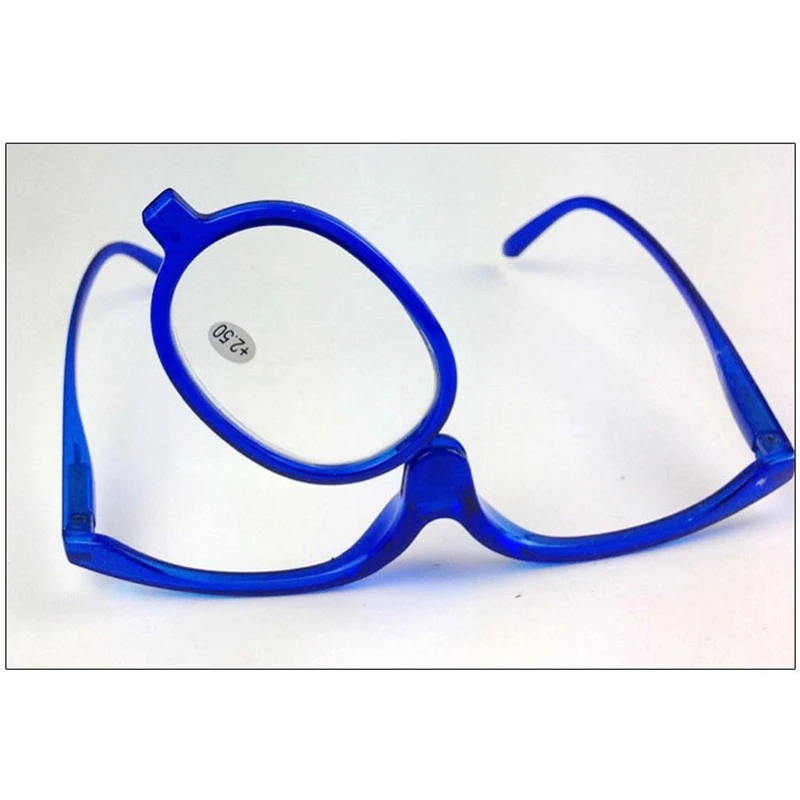 

180 Rotating Monocular Makeup Reading Glasses magnifier Unisex Single Lens Spectacles Folding Cosmetic Diopter Sight Glasses L2