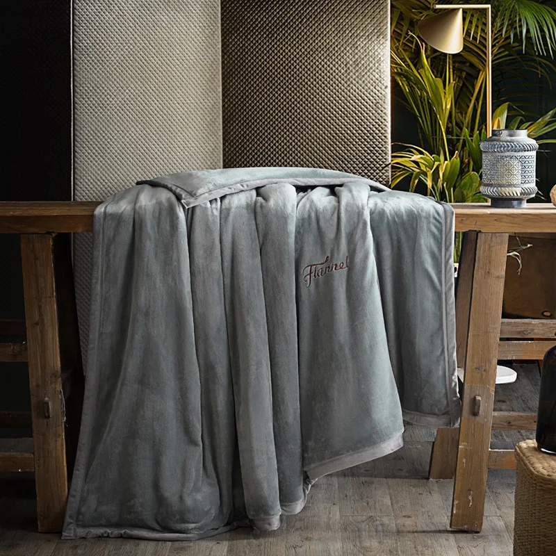 

Bedding flannel quilt cover plain milk velvet blanket