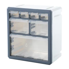 Plastic Desktop Pen Pencil Storage Box Lego Multi-layer Cabinet Rack Brush Makeup Cosmetic Skin Care Drawer Articles Organizer