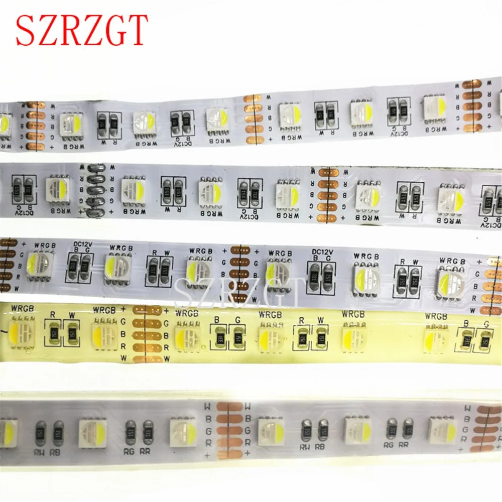 Светодиодная водонепроницаемая лента RGBW RGBWW 4 в 1 12 В постоянного тока 24 SMD 5050 60