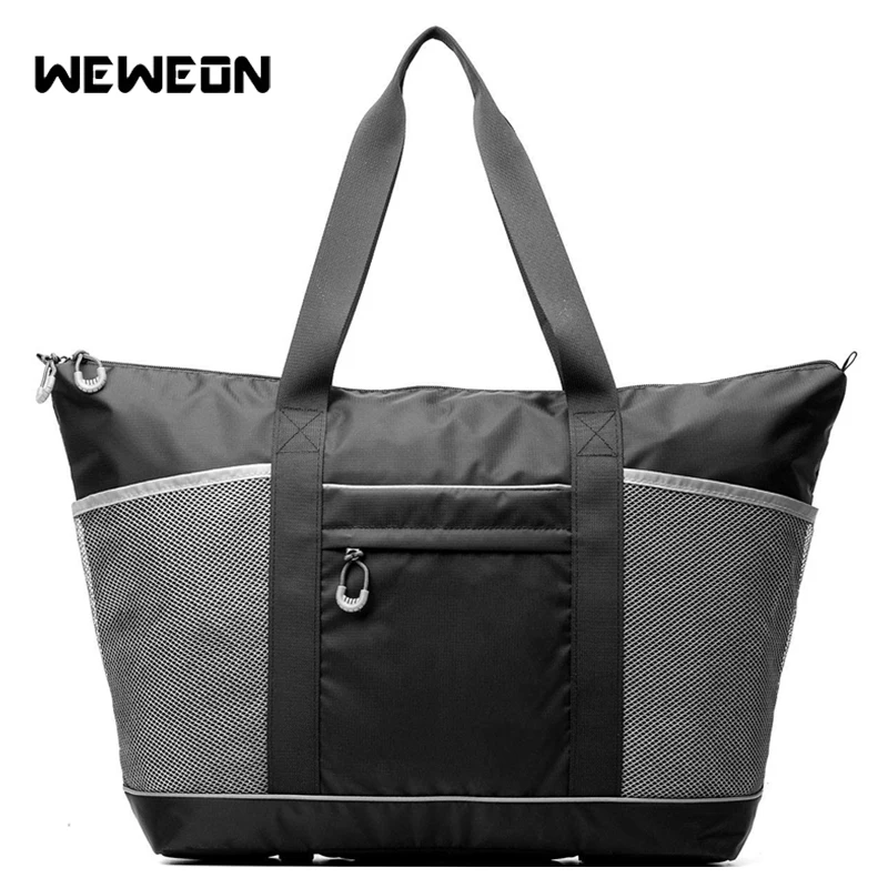 

Men Large Gym Training Sports Bag for Women Portable Yoga Handbag Multifunctional Fitness Totes with Double Mesh Pocket bolsa