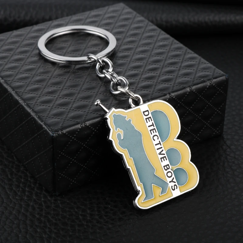 

Anime Detective Conan Keychain Figure Pendant Keychain Communicator Device Cospaly Men Car Hanging Accessories Creative Key Hold
