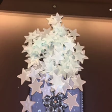 Звезды светятся в темноте стены стикеры светящиеся люминесцентные настенные наклейки для детей Детская комната Спальня потолок дома декоративный