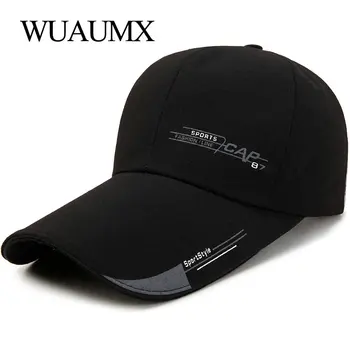 

Wuaumx Long Brim Baseball Cap For Men Women Trucker Cap Spring Summer Outdoor Fishing Sport Outing Sun Hat Adjustable Multicolor