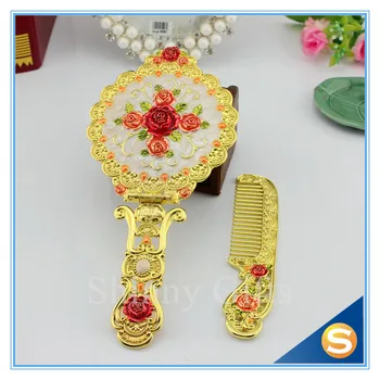 

Wedding Party Favor Gifts Giveaway Mirror Gift Set Rose Foldable Mirror Desk Mirror Wedding Decorative Gifts Free Shipping